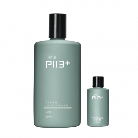 舒冷清新漱口水350ml加贈P113+隨身空瓶